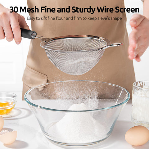 U-Taste hands-free bent U-end lets it rest easily on bowls.