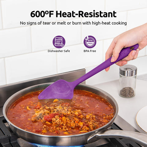 U-Taste dishwasher-safe spatula with soft-grip handle for comfortable use.