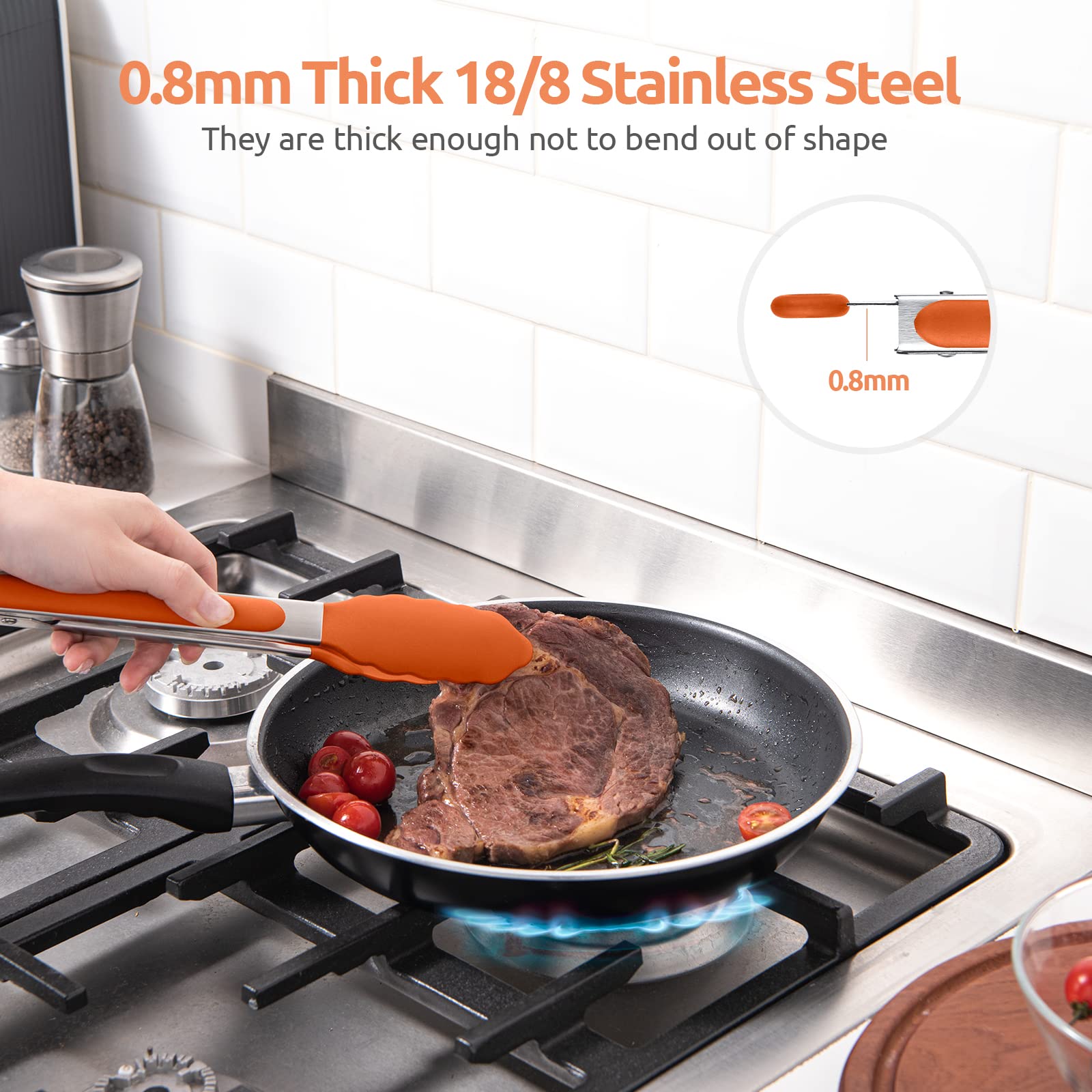 U-Taste dishwasher-safe design cleans up after grilling sessions.