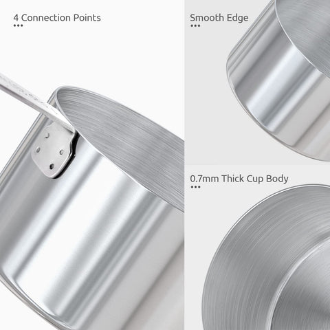 Engraved measurements on U-Taste cups stay legible over time.