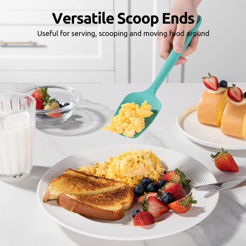U-Taste ergonomic non-slip handle spatula for secure stirring.