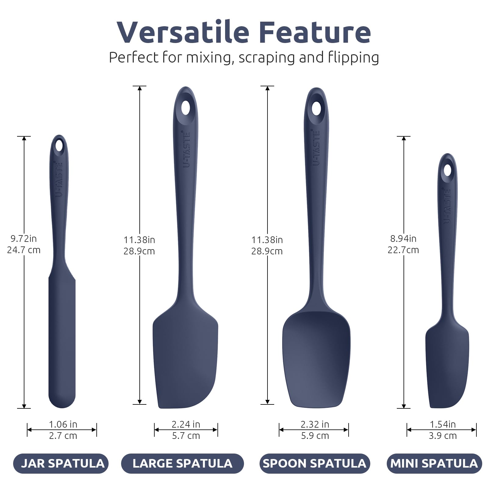 U-Taste food-grade silicone close-up highlighting nonstick surface safety