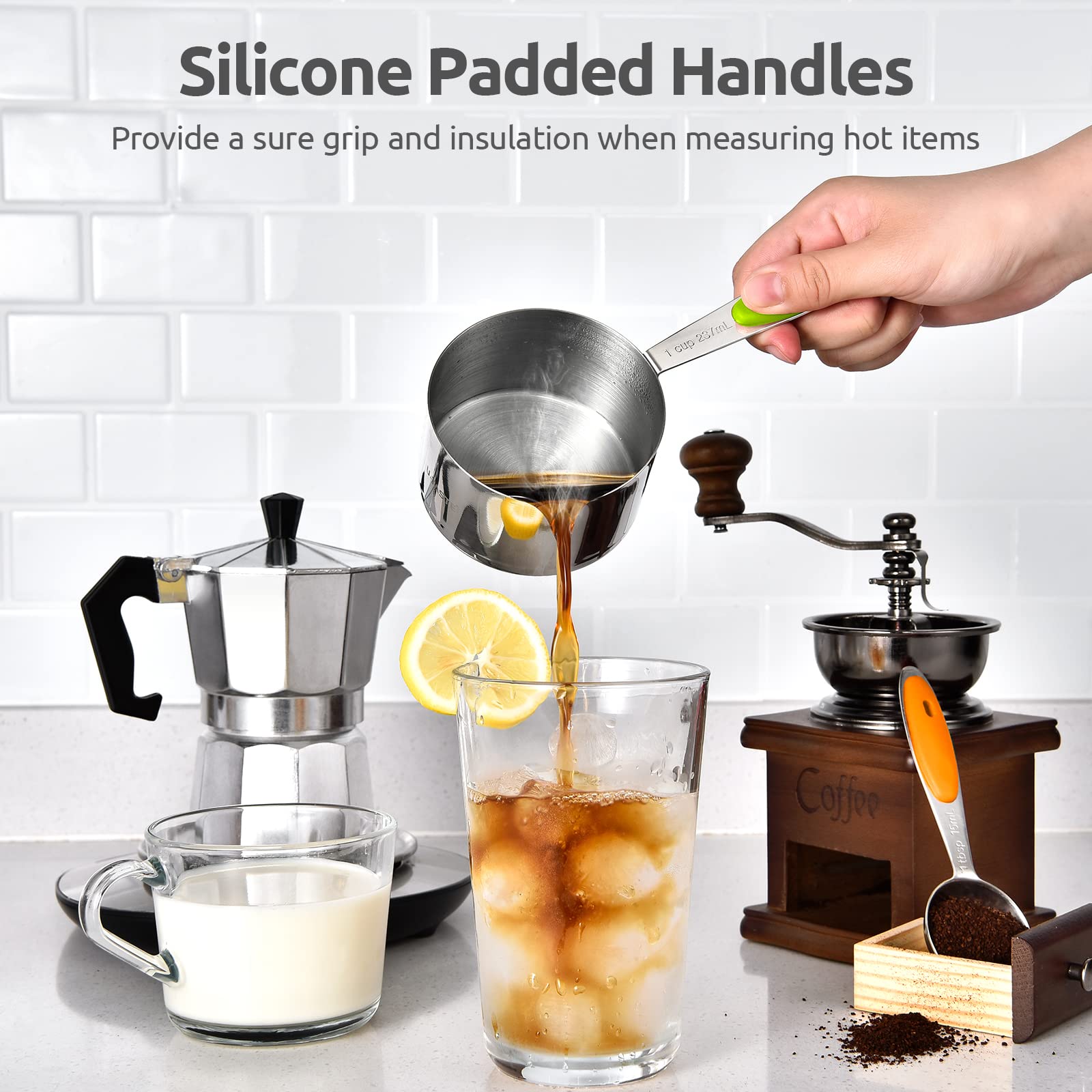 Complete U-Taste set covers measurements from 1/8 cup to 1 cup.