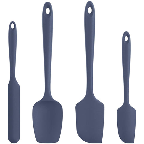 U-Taste heat-resistant spatula set in midnight blue for high-heat cooking.