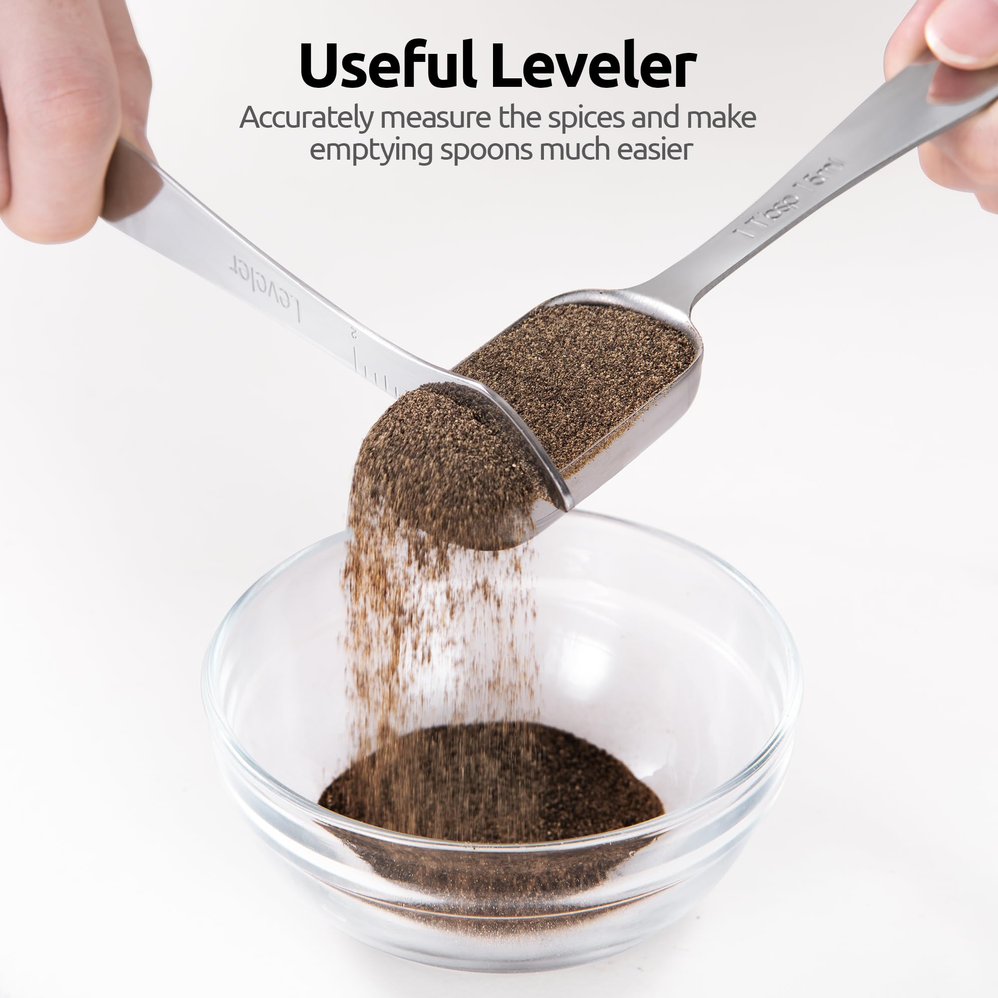 Seven-piece U-Taste set for versatile baking, coffee, spices, and powders in daily use.