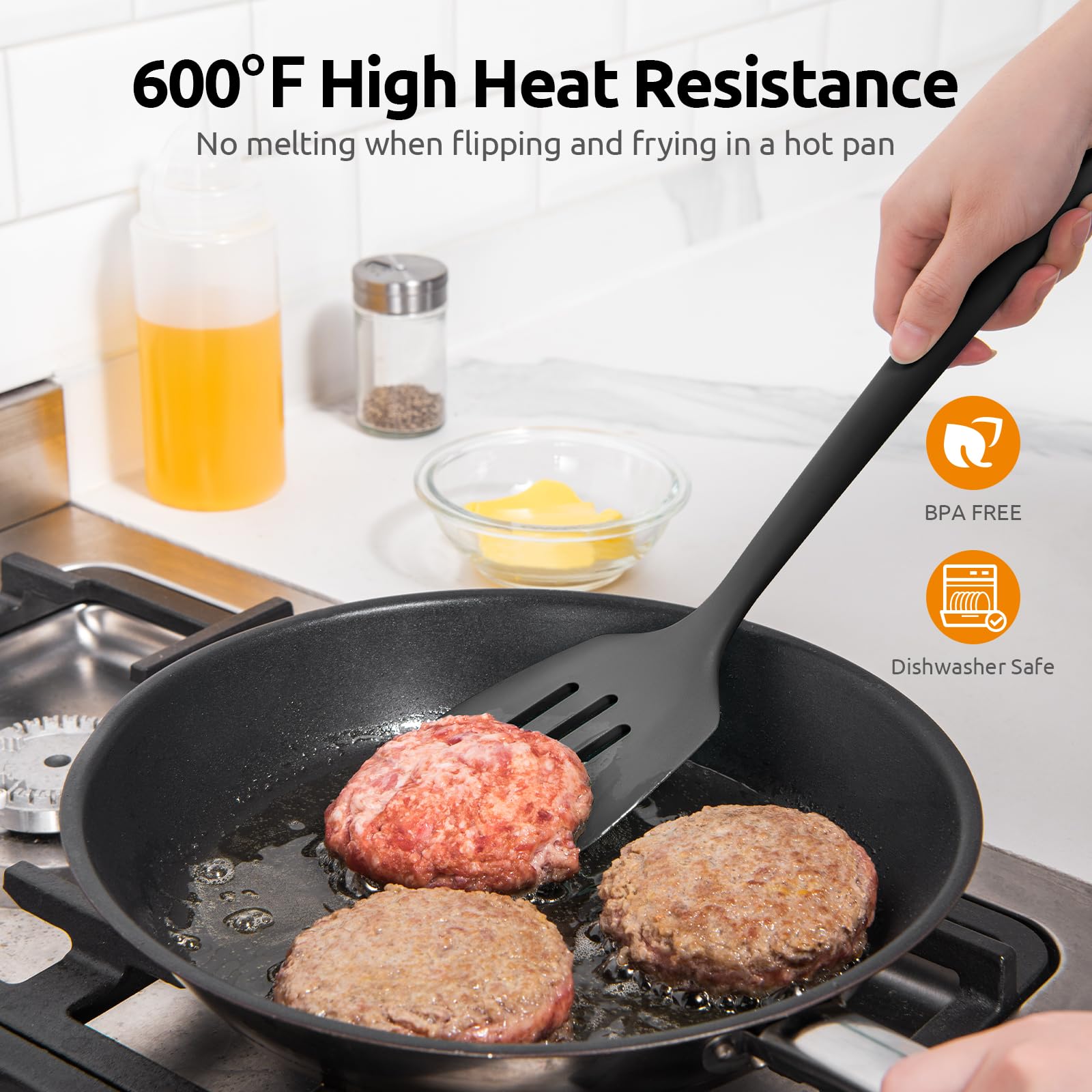 U-Taste long 13.6-inch handle protects hands from heat.