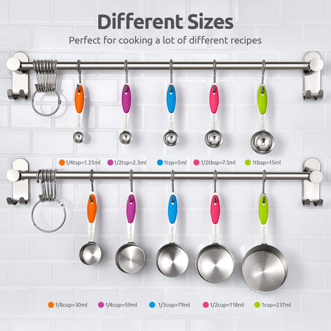 U-Taste stainless steel cups and spoons showing durable construction.