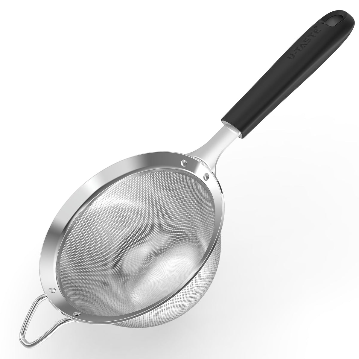 U-Taste medium fine mesh strainer with 30-mesh screen and rust-resistant steel.