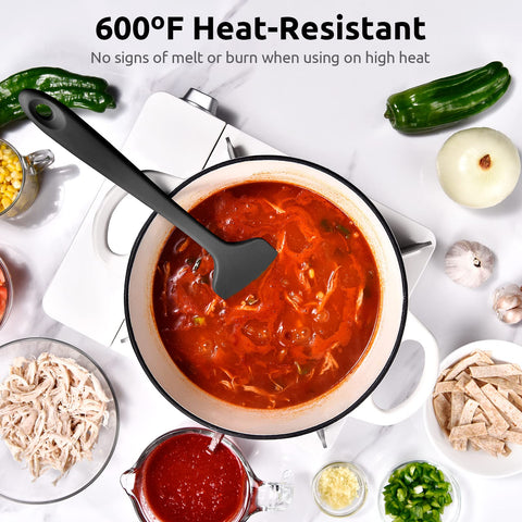 U-Taste nonstick silicone spatula ideal for batters and sauces.