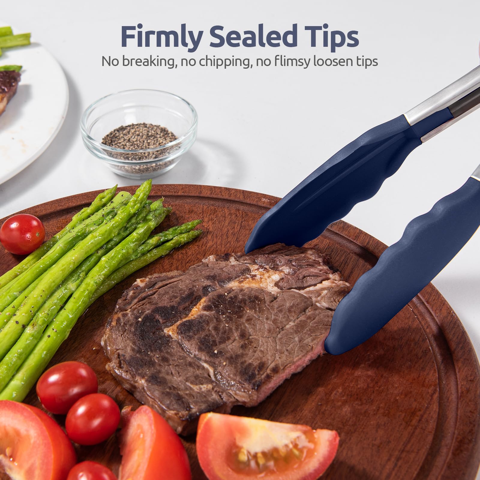 U-Taste multi-use tongs for serving grilled foods and salads.