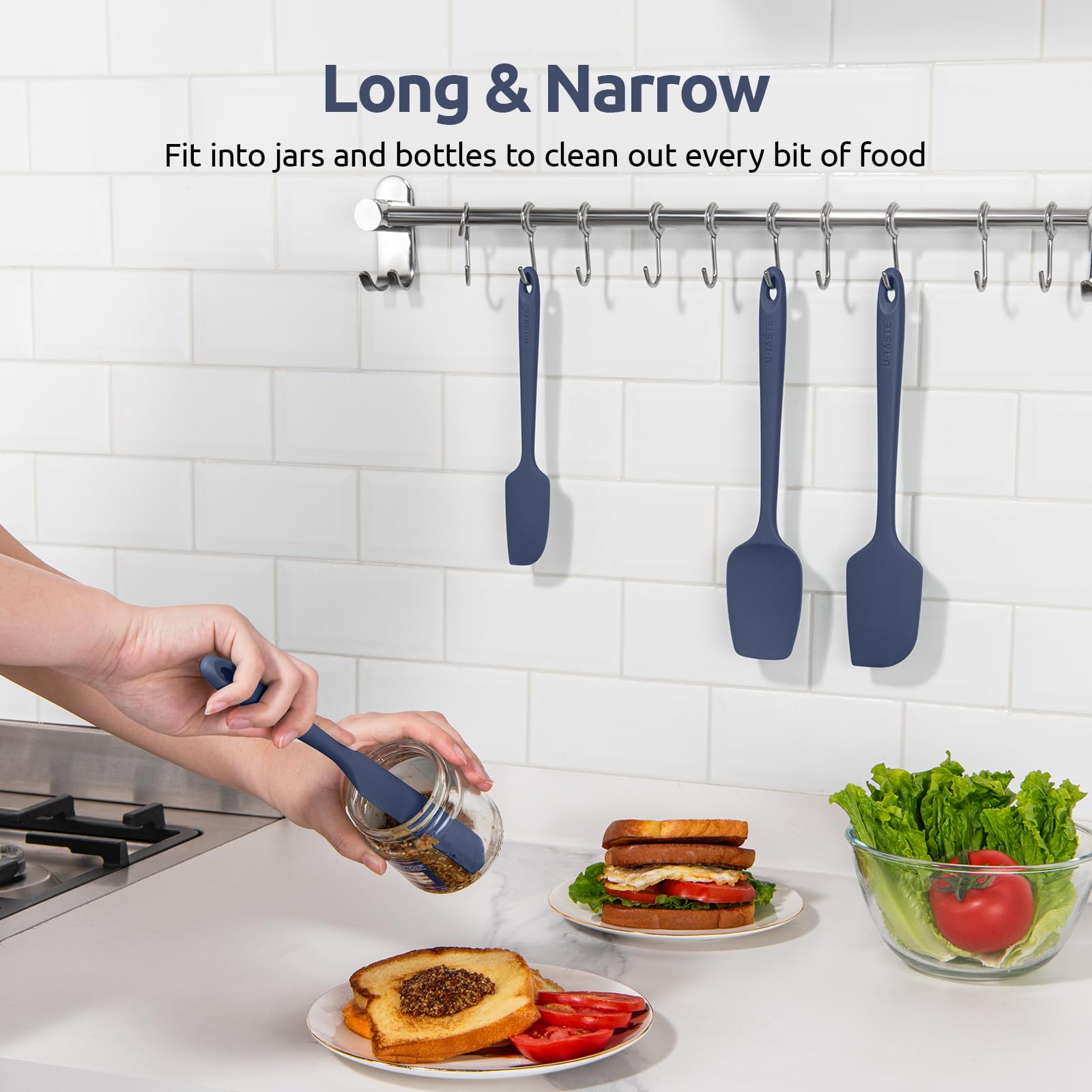 U-Taste set of four covers stirring, mixing, scraping needs
