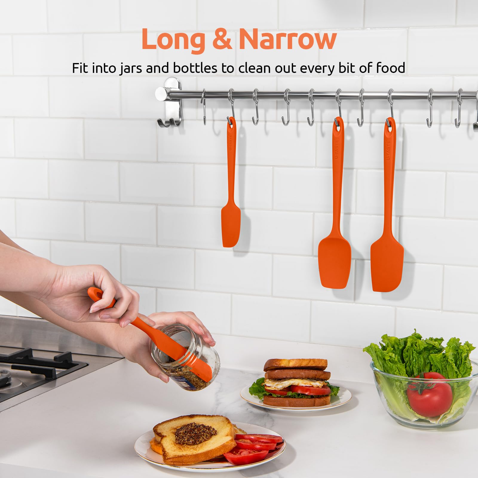 U-Taste BPA-free silicone for safe food preparation.