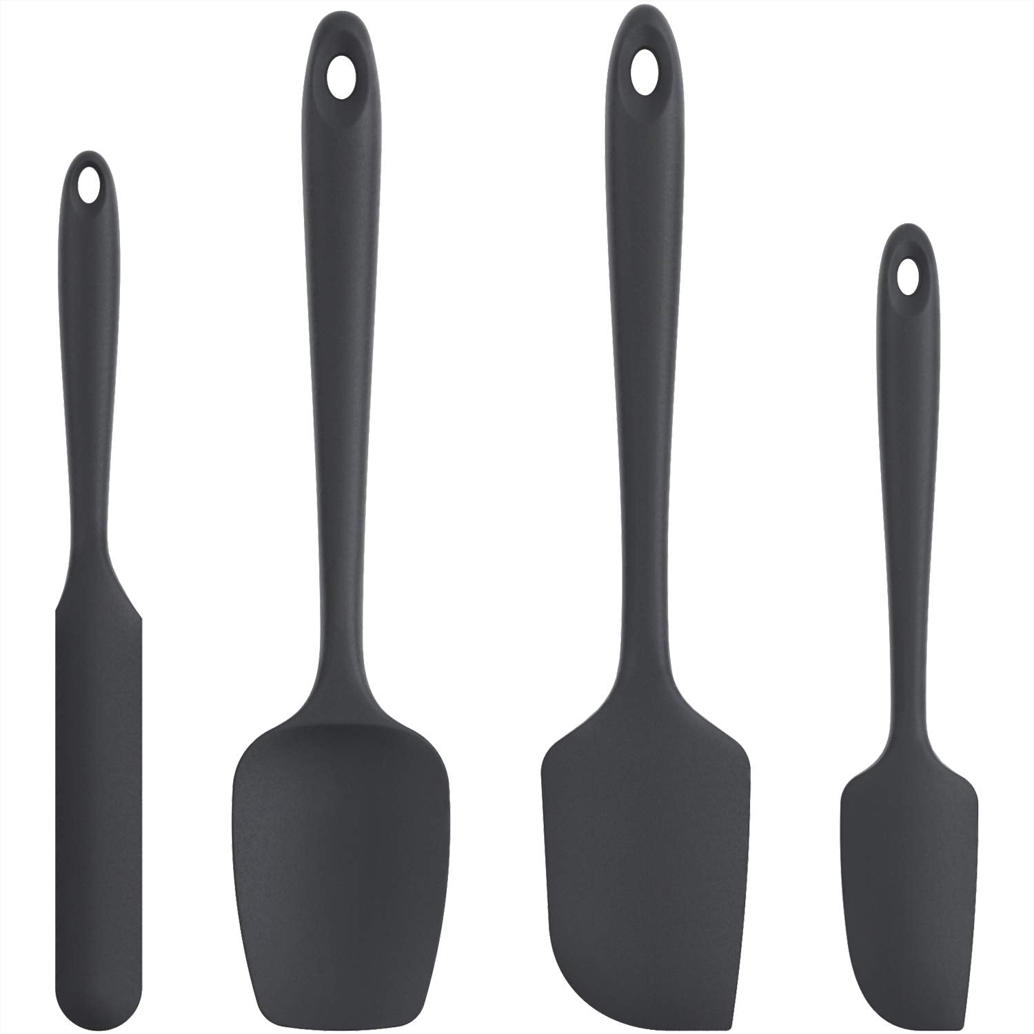 U-Taste jar spatula in action, heat resistant for high-heat cooking
