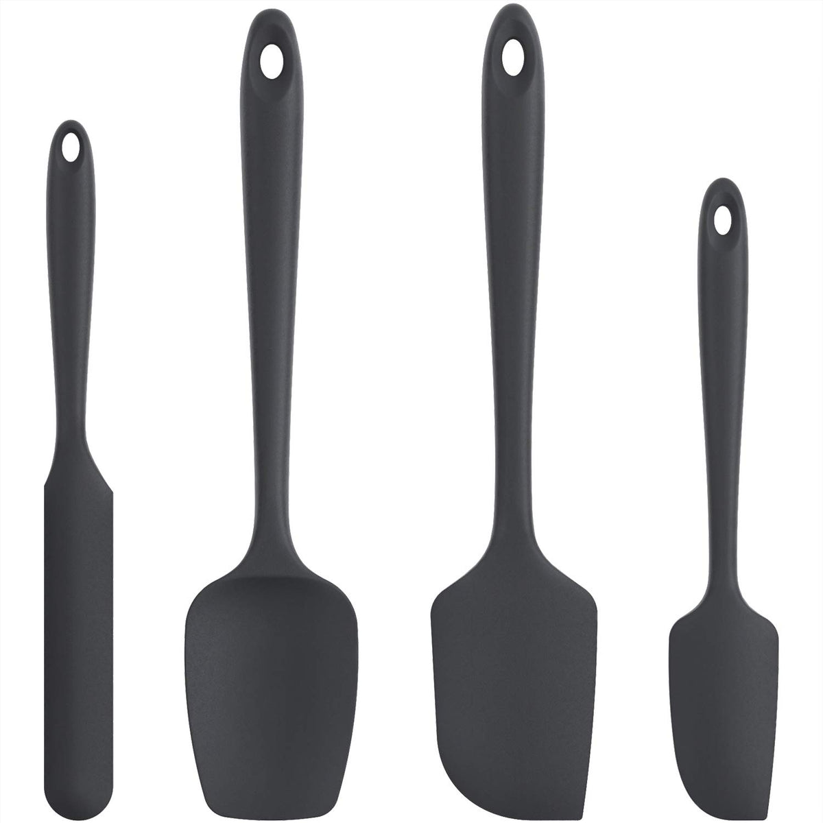 U-Taste jar spatula in action, heat resistant for high-heat cooking