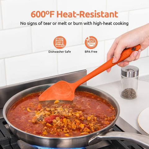 U-Taste large spatula for flipping and scraping wide pans.