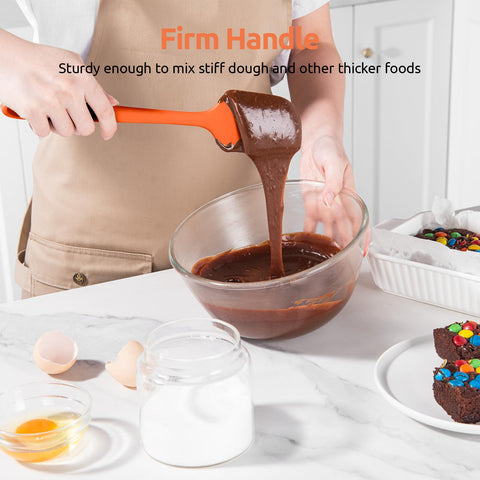 U-Taste orange spatula set adds color to kitchen tasks.