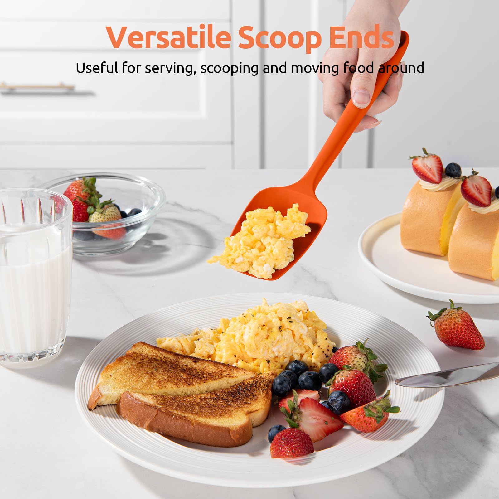 U-Taste flexible yet sturdy reach into bowl edges.