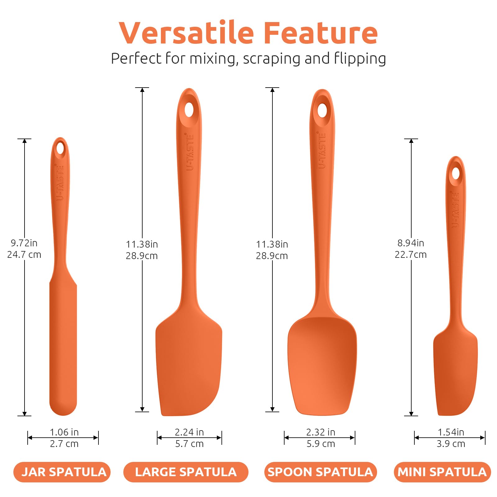 U-Taste serving spoon spatula for smooth stirring in sauces.