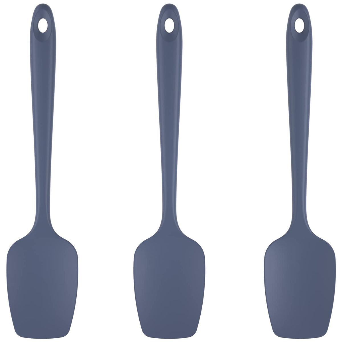 U-Taste silicone spoon spatula set closeup blade for smooth mixing and flexible scraping.