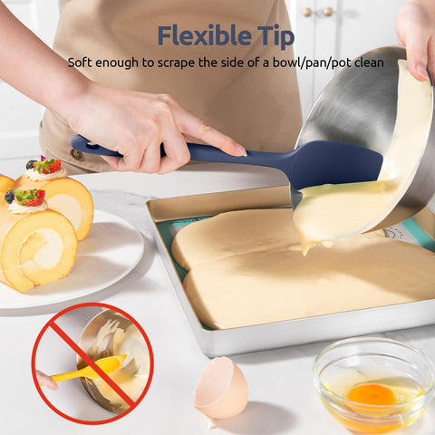 U-Taste heat resistance up to 600F lets you work over hot pans safely.
