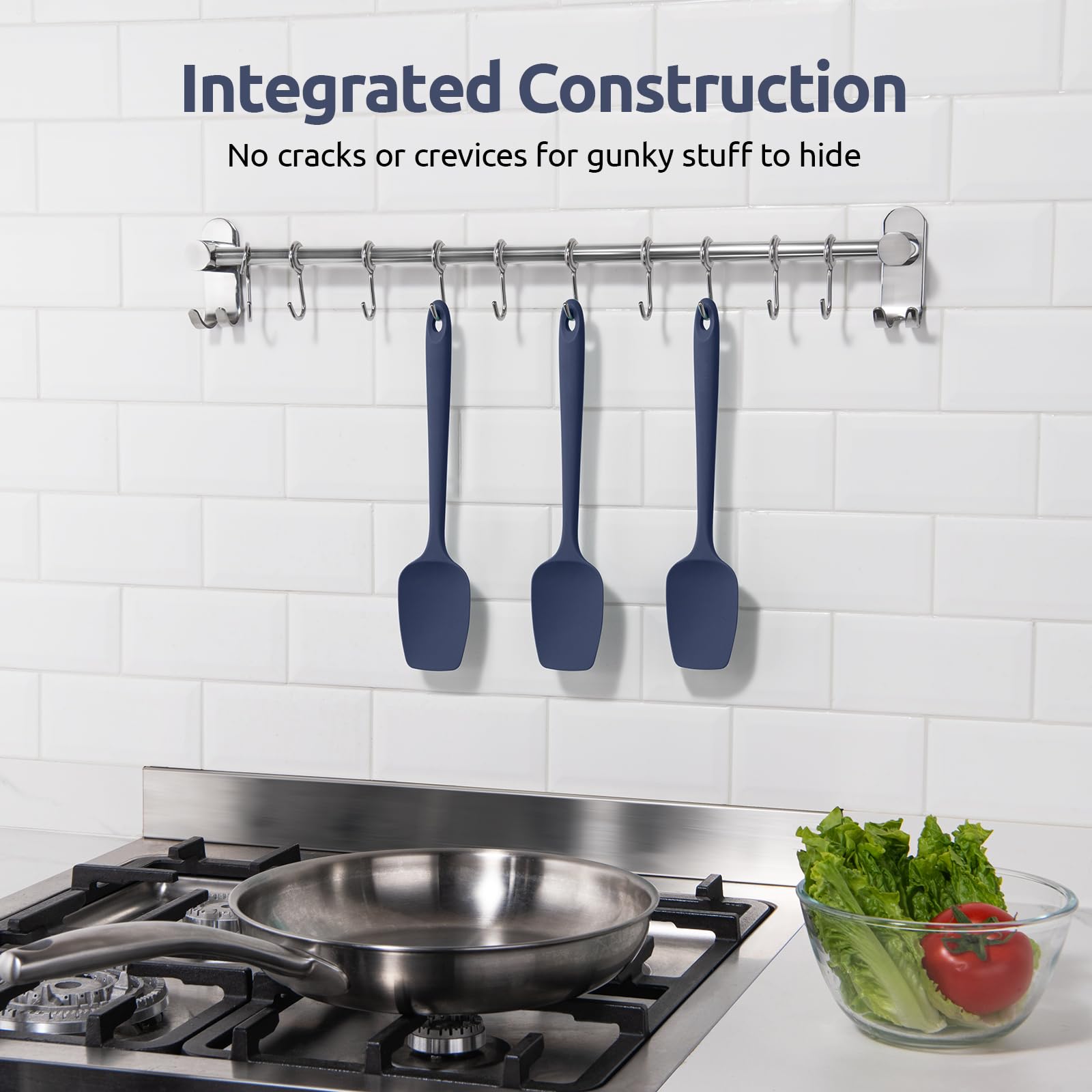 U-Taste midnight blue color adds modern style to any utensil set.