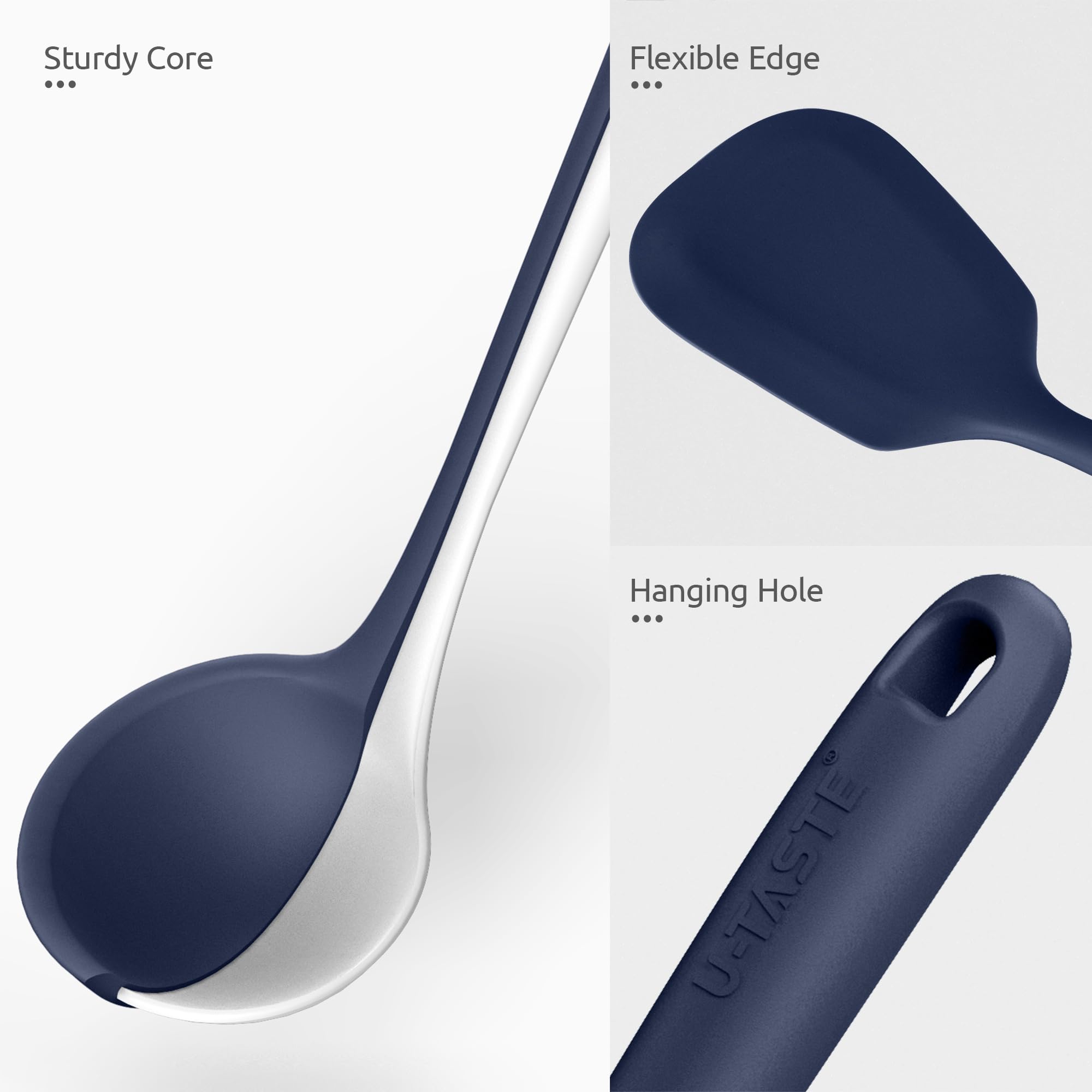 U-Taste silicone utensil set basting brush helps glaze without clumping.