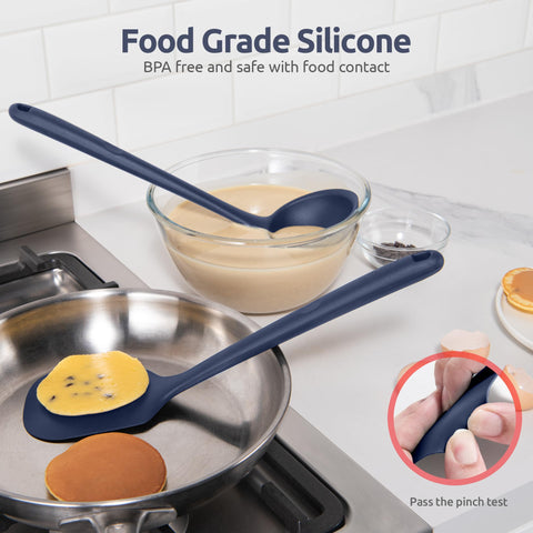 U-Taste silicone utensil set spoon ideal for stirring and serving safely.