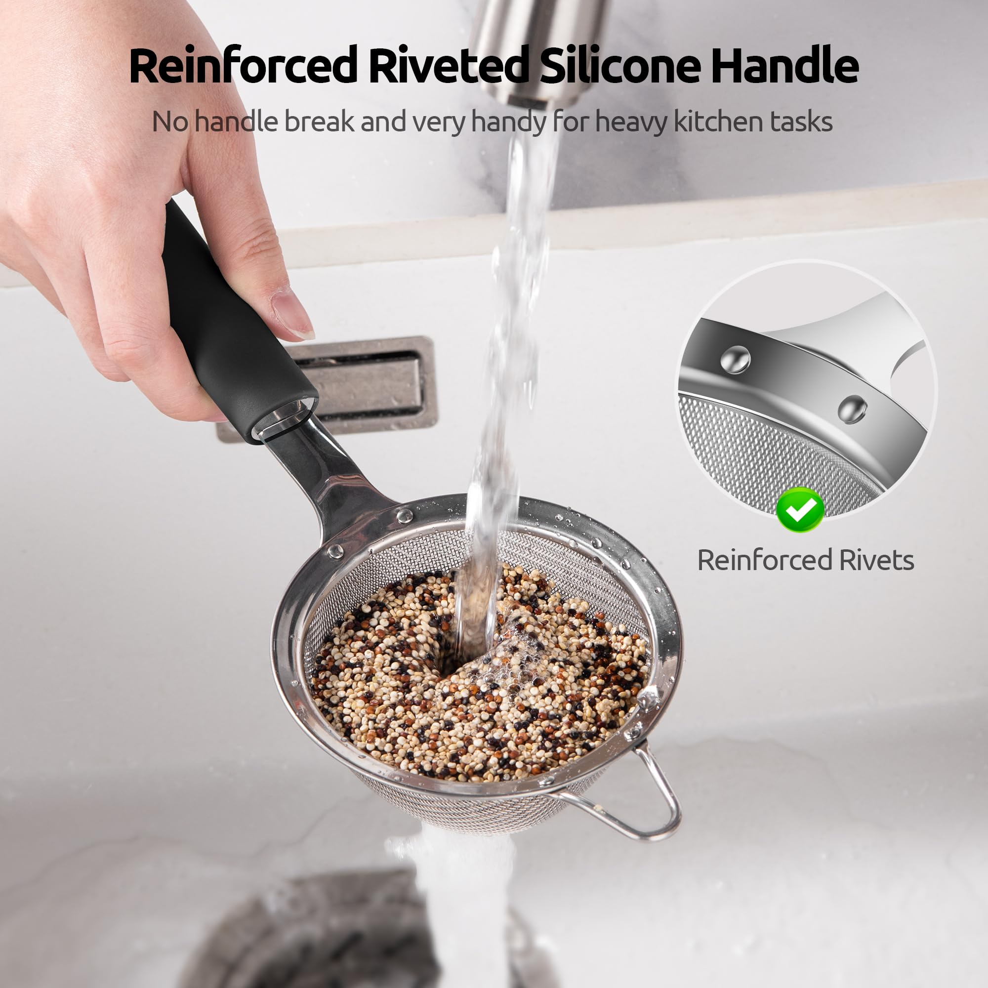 U-Taste small strainer for spices enables dust-free seasoning