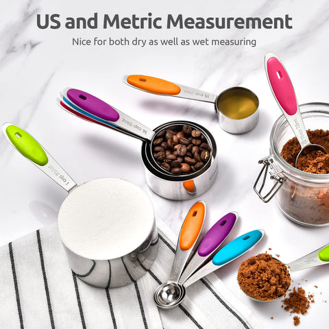 Stackable U-Taste kitchen tools save space in small kitchens.