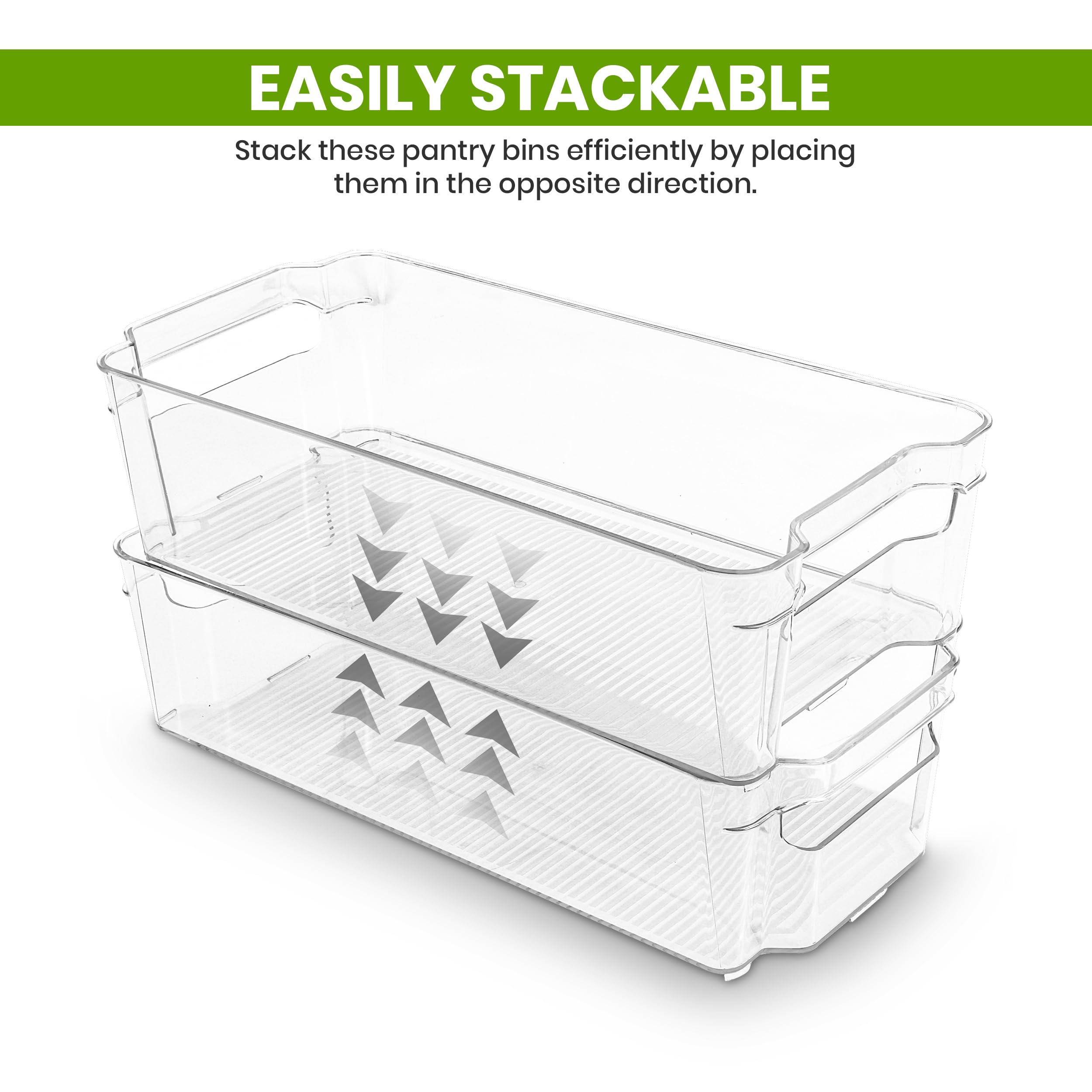 Utopia Home fridge organizer bin 8-pack fits neatly in drawers and cabinets