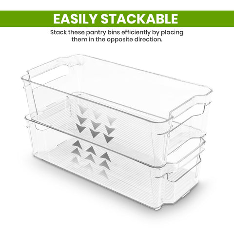 Utopia Home fridge organizer bin 8-pack fits neatly in drawers and cabinets