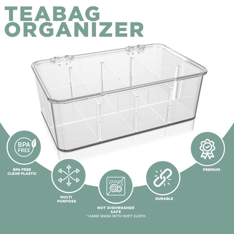 Utopia Home fridge storage bin keeps perishables or beverages neatly arranged.