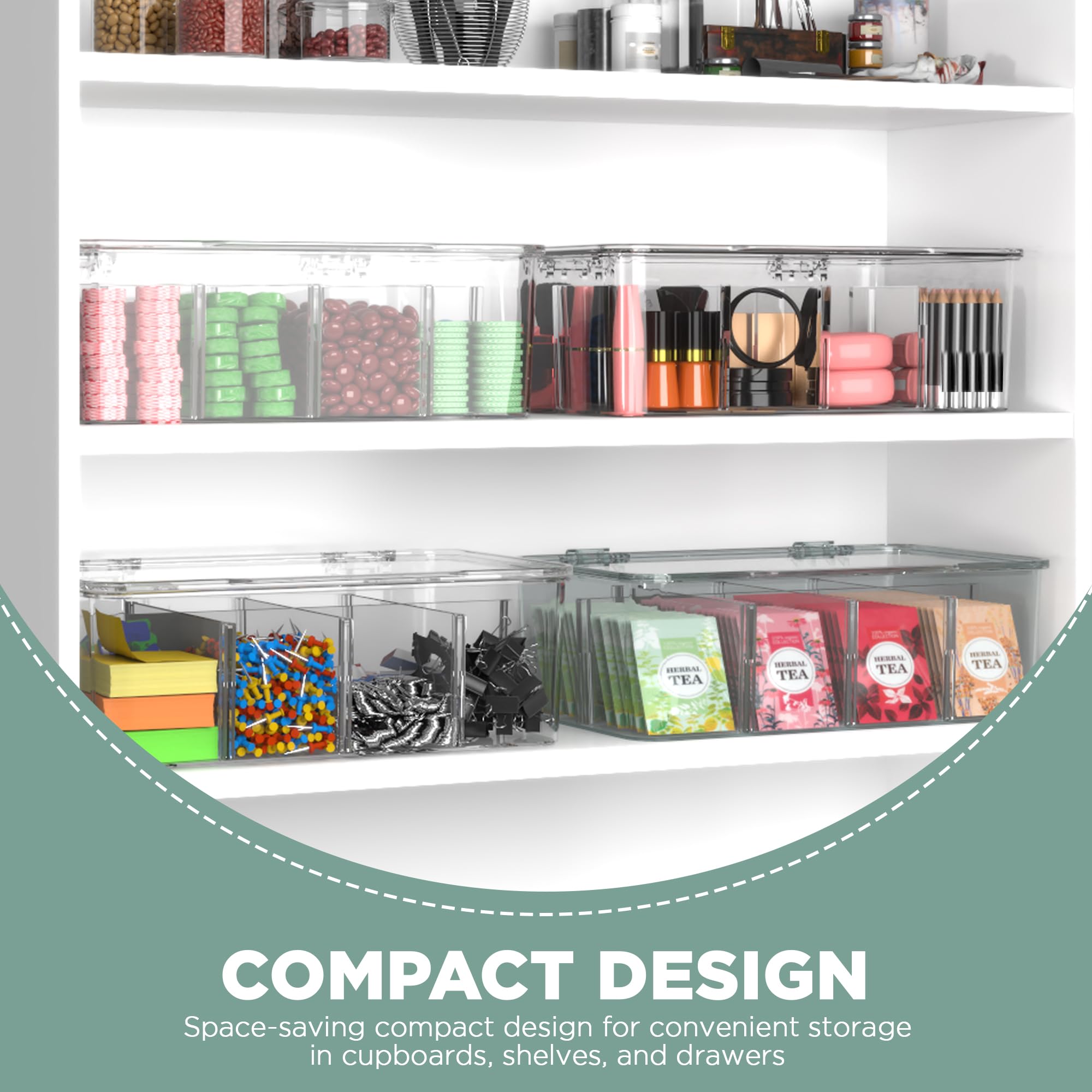 Utopia Home multi-functional storage tray keeps items tidy in any room.