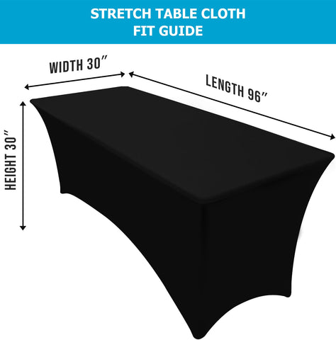 Utopia Kitchen tablecloth with reinforced leg pockets in use.