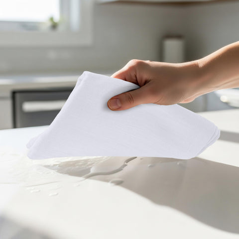 Utopia Kitchen dish rag and vegetable draining use in a bright kitchen