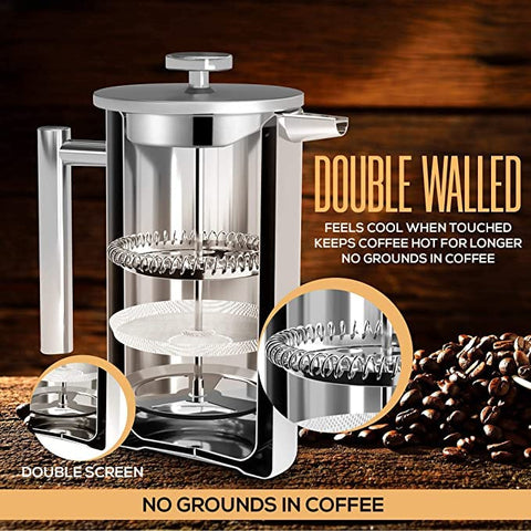Includes two extra filters for extended brewing sessions and quick replacements.