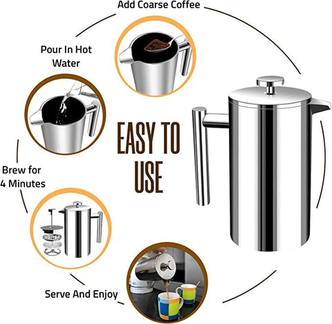 Four-layer filtration system delivers a cleaner cup and preserved aroma.