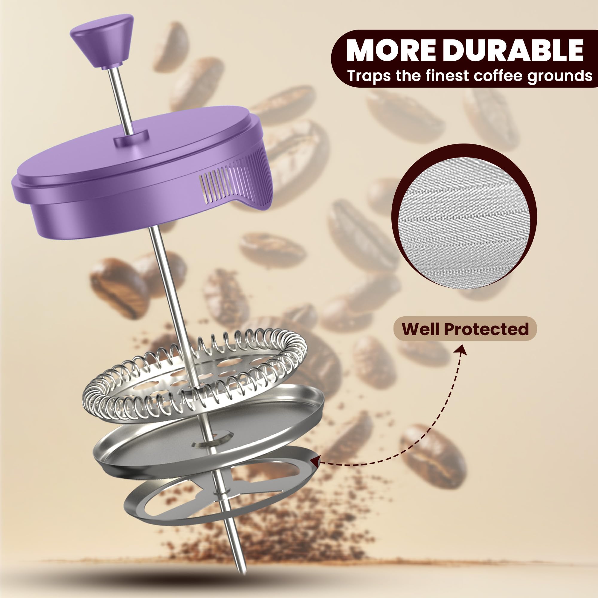 Utopia Kitchen heat-resistant borosilicate carafe withstands high temperatures for fast brews.