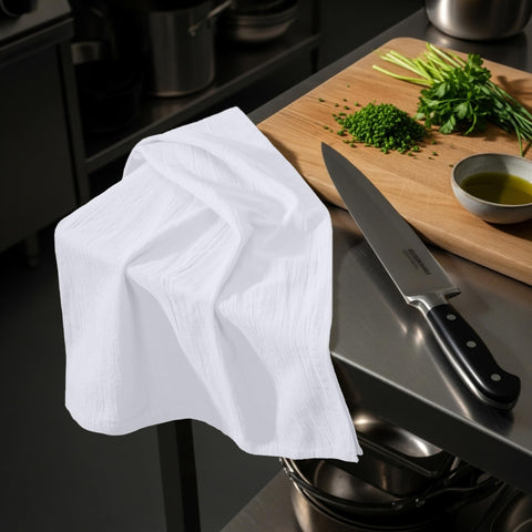 Utopia Kitchen hemmed edges signify durable, long-lasting towels