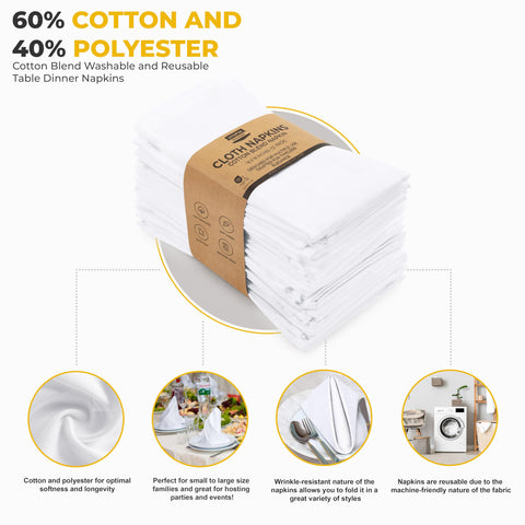 Utopia Kitchen napkins on dining table scene for a refined dinner.