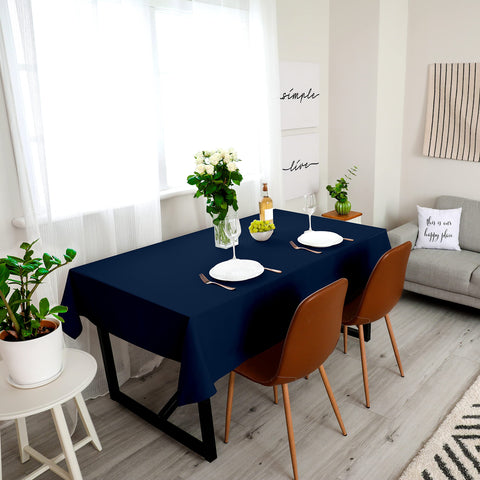 Utopia Kitchen 2-pack rectangle table cloth provides versatile coverage.