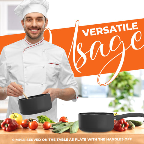 Utopia Kitchen pasta and sauce use demonstrates versatile cooking options.