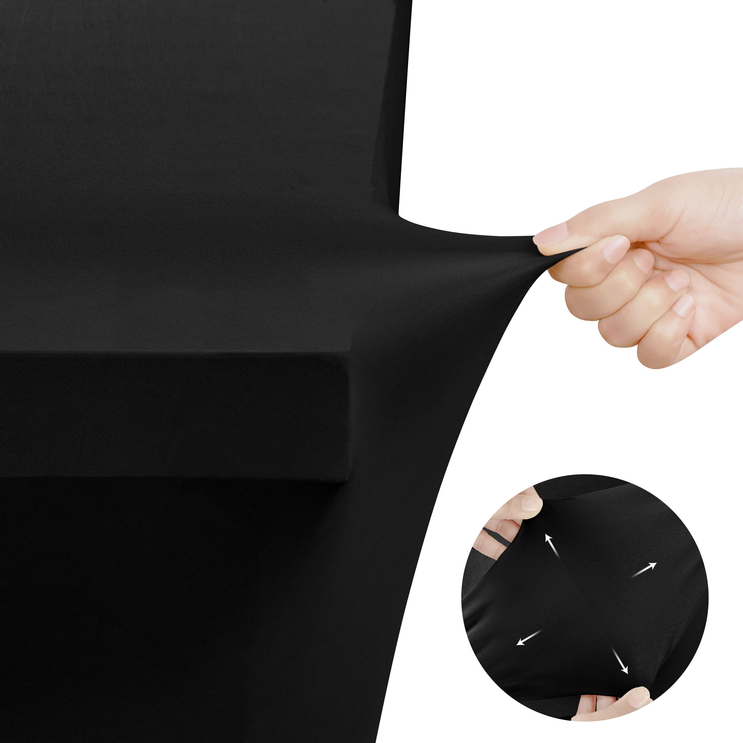 Durable lightweight fabric with stretch lets Utopia Kitchen Spandex Tablecloth travel easily