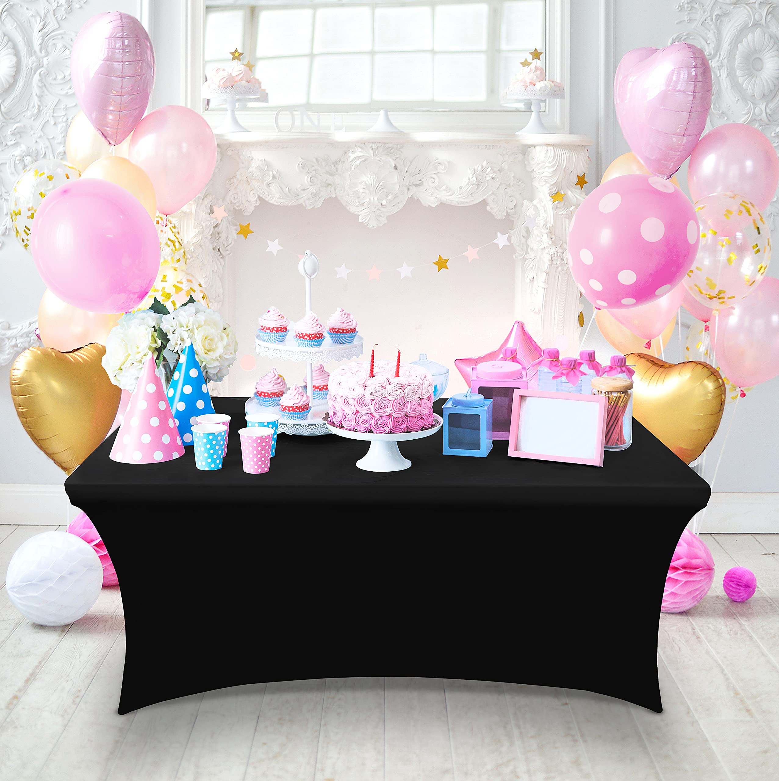 Utopia Kitchen Spandex Tablecloth folds compactly for easy transport