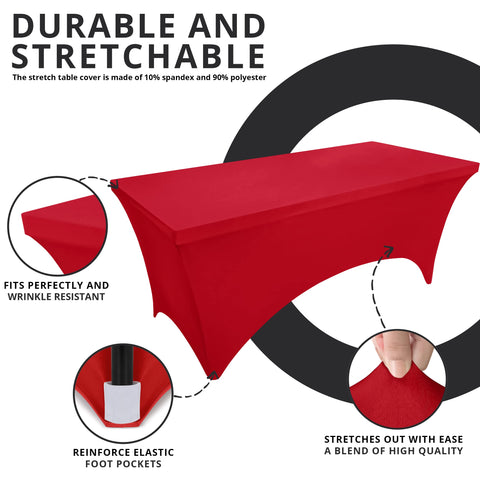 Utopia Kitchen Spandex tablecloth wrinkle resistance maintains a neat appearance