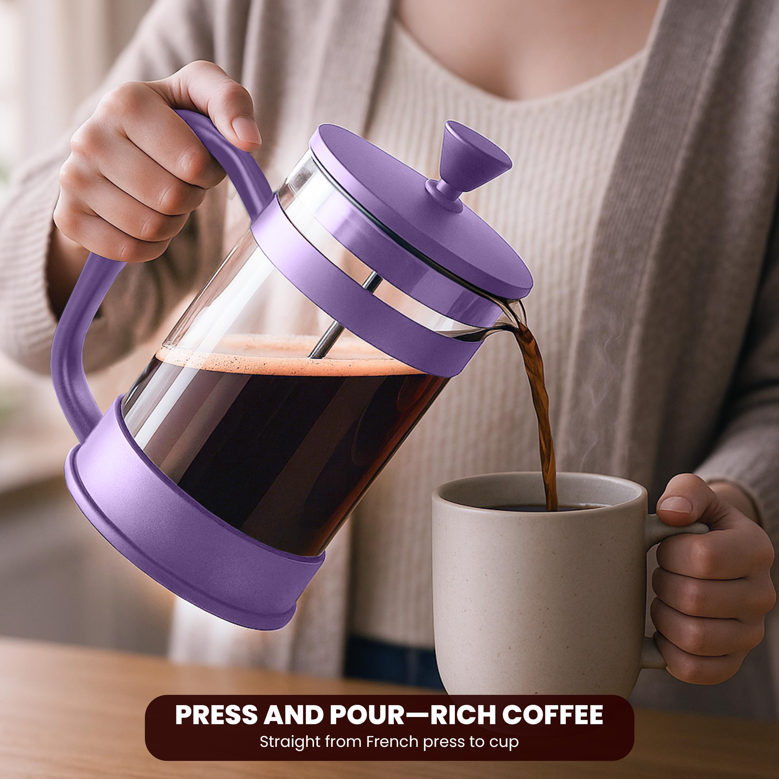 Utopia Kitchen stable pour design helps precise, mess-free servings.