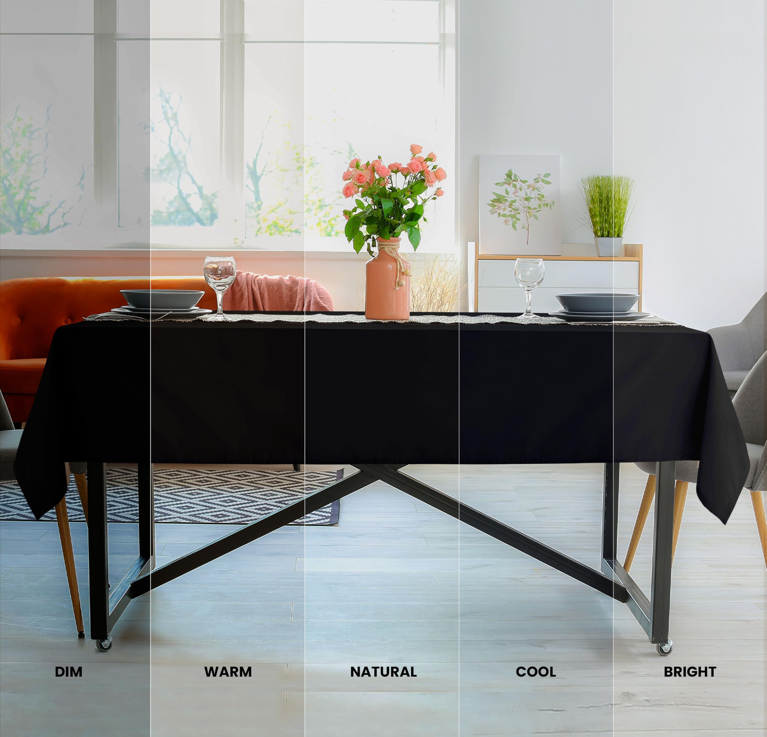 Utopia Kitchen table cloth at a dining party setup, versatile and elegant.