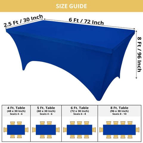 Utopia Kitchen tight-fitted tablecloth 72x30x30 inches keeps surfaces smooth.