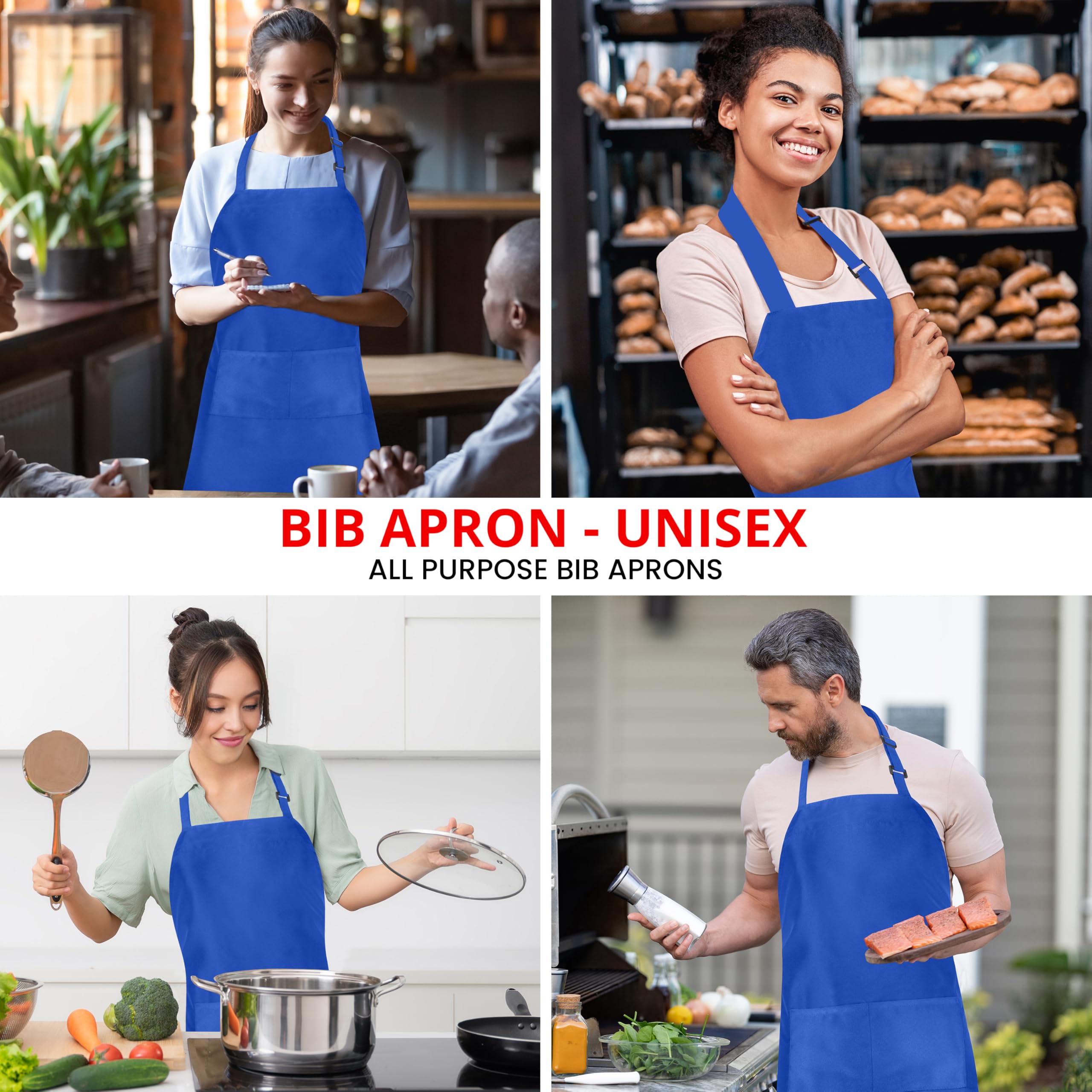 Utopia Kitchen waterdrop-resistant fabric protecting clothes from light spills.