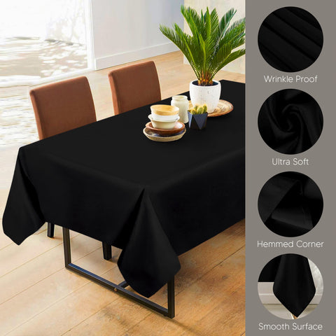 Utopia Kitchen wrinkle-free finish table cloth showing a smooth surface.